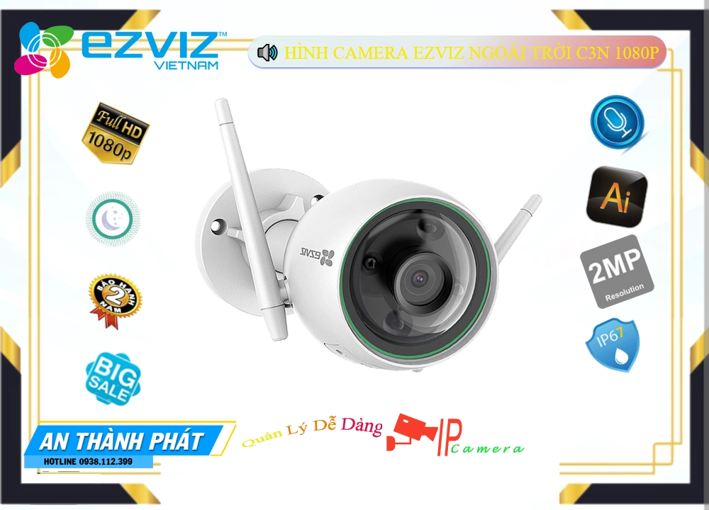 Camera Wifi Ezviz C3N 1080P,thông số C3N 1080P, Không Dây IP C3N 1080P Giá rẻ,C3N 1080P,Chất Lượng C3N 1080P,Giá C3N