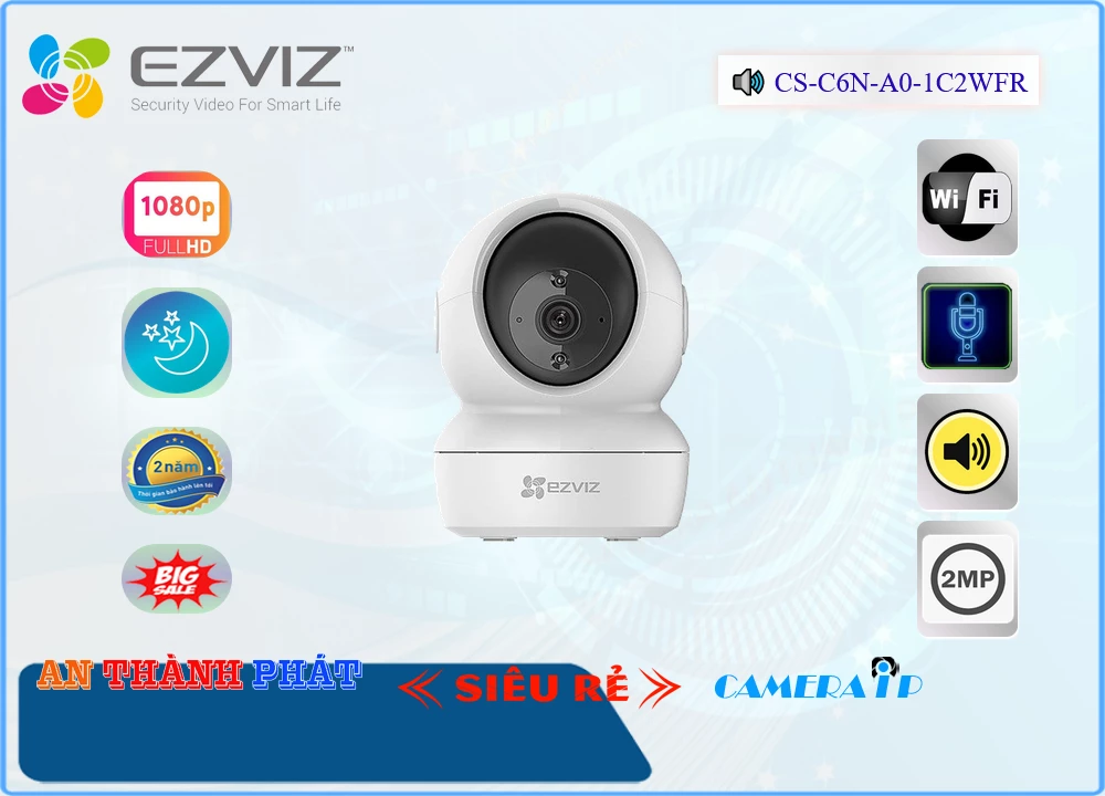 Camera Wifi Ezviz CS-C6N-A0-1C2WFR,CS-C6N-A0-1C2WFR Giá Khuyến Mãi,CS-C6N-A0-1C2WFR Giá rẻ,CS-C6N-A0-1C2WFR Công Nghệ