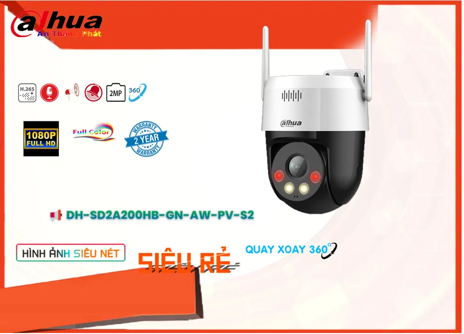 Camera Dahua DH-SD2A200HB-GN-AW-PV-S2,DH-SD2A200HB-GN-AW-PV-S2 Giá Khuyến Mãi,DH-SD2A200HB-GN-AW-PV-S2 Giá