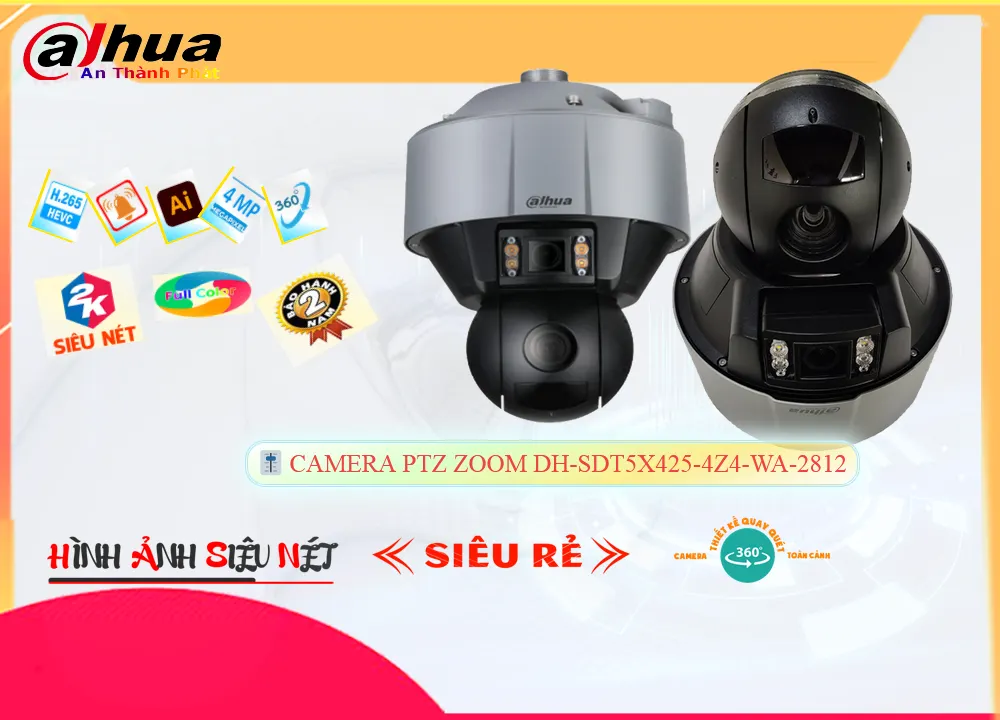 Camera Dahua DH-SDT5X425-4Z4-WA-2812,Giá DH-SDT5X425-4Z4-WA-2812,phân phối