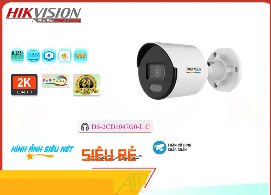 Camera Hikvision DS-2CD1047G0-LC,DS-2CD1047G0-LC Giá rẻ,DS-2CD1047G0-LC Giá Thấp Nhất,Chất Lượng