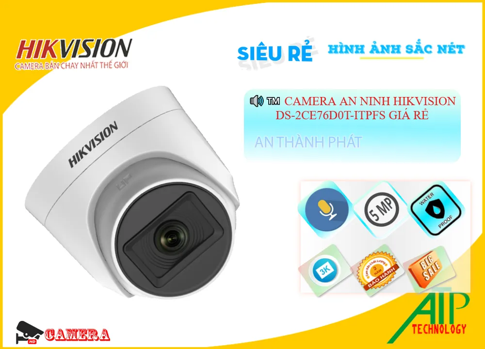 Camera An Ninh Hikvision DS-2CE76D0T-ITPFS Giá rẻ,DS-2CE76D0T-ITPFS Giá rẻ,DS 2CE76D0T ITPFS,Chất Lượng