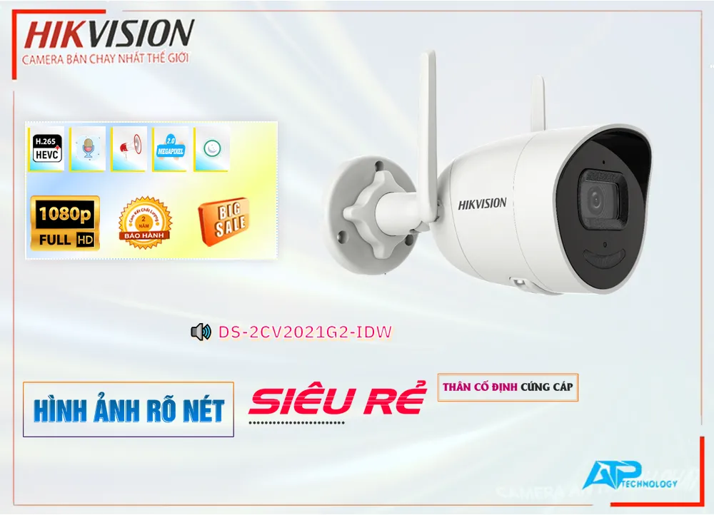Camera Hikvision DS-2CV2021G2-IDW,Giá DS-2CV2021G2-IDW,phân phối DS-2CV2021G2-IDW,DS-2CV2021G2-IDWBán Giá