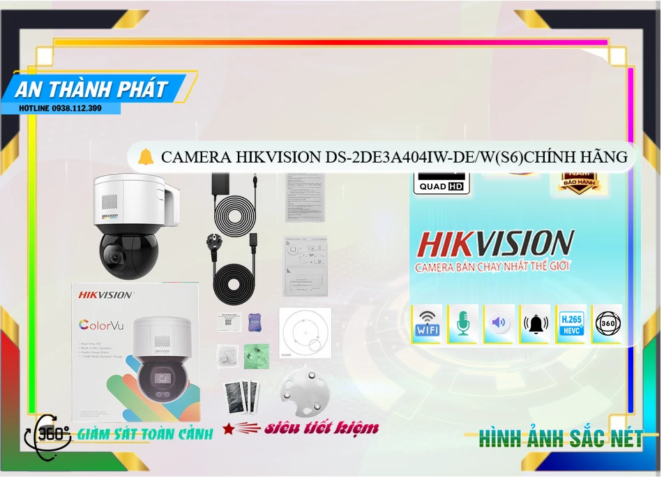 Camera Hikvision DS-2DE3A404IW-DE/W(S6),DS-2DE3A404IW-DE/W(S6) Giá Khuyến Mãi,DS-2DE3A404IW-DE/W(S6) Giá