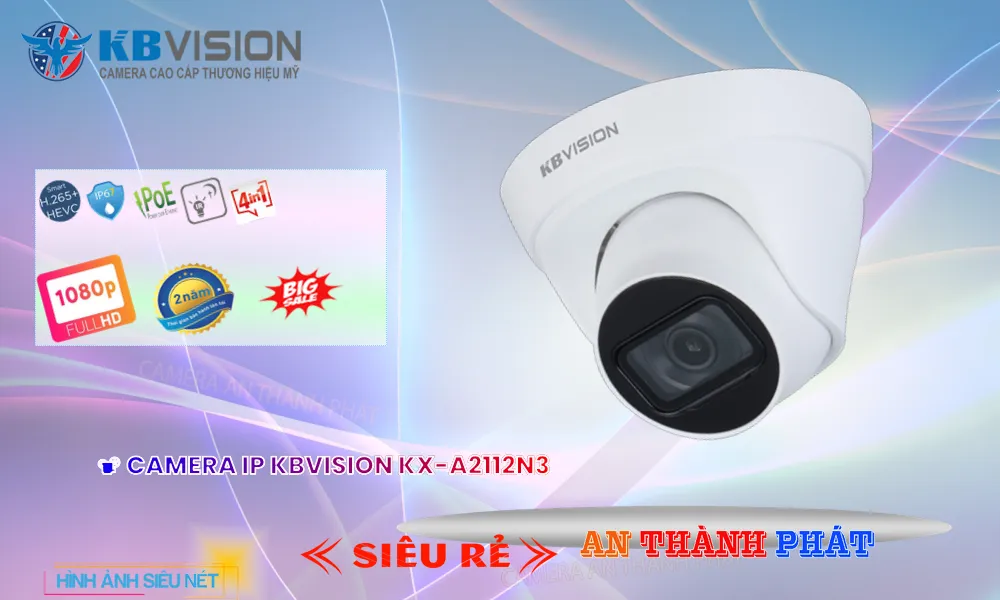 điểm nổi bật camera IP Kbvision KX-A2112N3