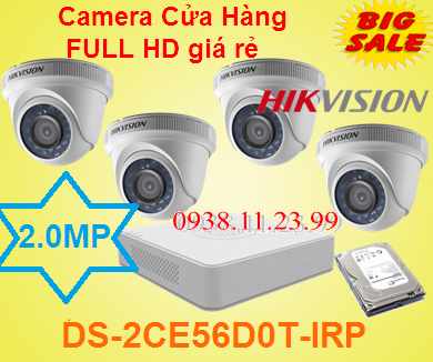 lắp camera quan sát cửa hàng giá rẻ hikvision