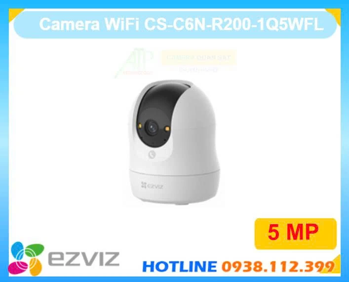 Camera CS-C6N-R200-1Q5WFL, thông số CS-C6N-R200-1Q5WFL, chức năng C6N G1 5MP, lắp đặt C6N G1 5MP, camera quay quét C6N G1, C6N G1 5MP chính hãng, C6N G1 5MP giá rẻ, camera EZVIZ 5MP, camera WiFi EZVIZ, camera quan sát