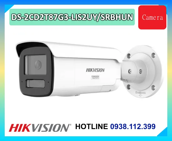 DS-2CD2T87G3-LIS2UY/SRBHUN, Camera Hikvision DS-2CD2T87G3-LIS2UY/SRBHUN, Báo giá DS-2CD2T87G3-LIS2UY/SRBHUN, Camera DS-2CD2T87G3-LIS2UY/SRBHUN 8MP ColorVu, DS-2CD2T87G3-LIS2UY/SRBHUN HikAI-ISP, Camera DS-2CD2T87G3-LIS2UY/SRBHUN AI nhận diện người xe, DS-2CD2T87G3-LIS2UY/SRBHUN có còi đèn cảnh báo