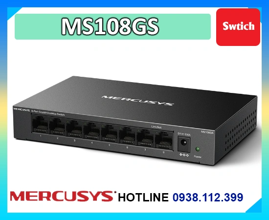 bộ chia mạng Mercusys MS108GS, switch Mercusys MS108GS, hub mạng Mercusys MS108GS, bộ chuyển mạch Mercusys MS108GS, switch 8 cổng Mercusys MS108GS, bộ chia cổng mạng Mercusys MS108GS, switch gigabit Mercusys MS108GS