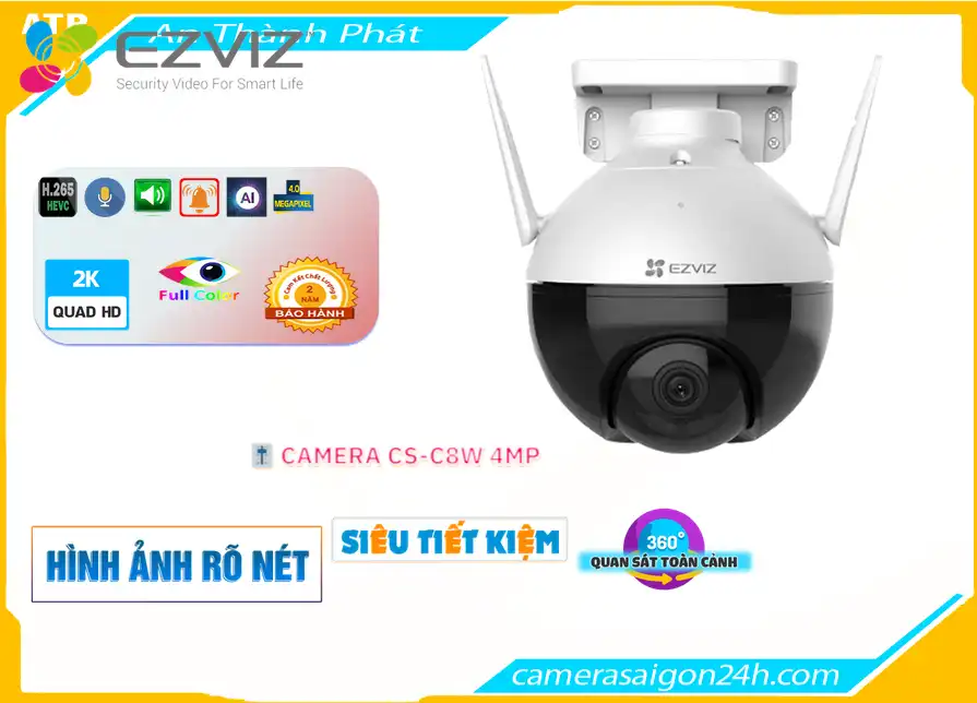 Camera Wifi Ezviz Sắc Nét CS-C8W 2K+ 4MP,Giá CS-C8W 2K+ 4MP,phân phối CS-C8W 2K+ 4MP,CS-C8W 2K+ 4MPBán Giá Rẻ,CS-C8W