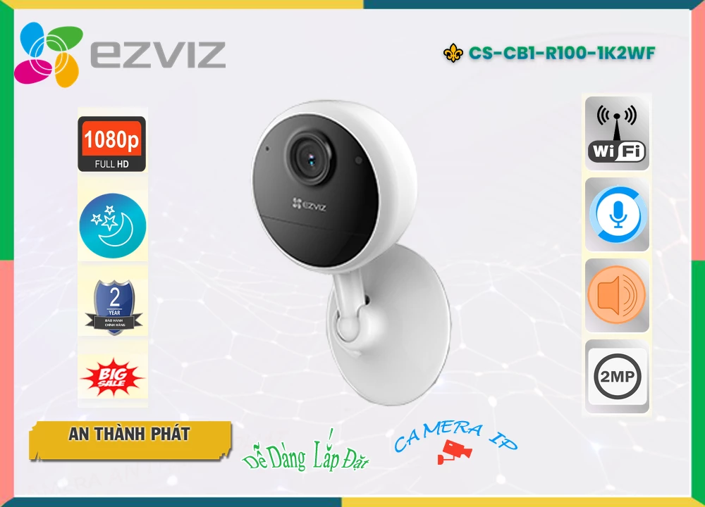 Camera Wifi Ezviz CS-CB1-R100-1K2WF,CS-CB1-R100-1K2WF Giá rẻ,CS CB1 R100 1K2WF,Chất Lượng CS-CB1-R100-1K2WF,thông số