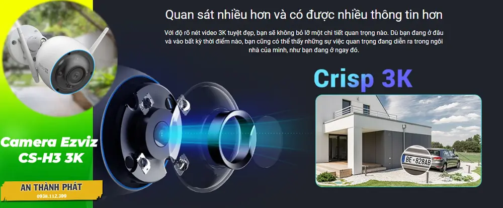 CS-H3-R100-1J5WKFL sắc nét Wifi Ezviz ➠