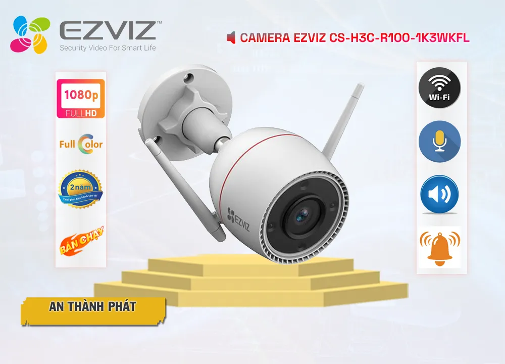 Camera Wifi Ezviz Thiết kế Đẹp CS-H3c-R100-1K3WKFL,thông số CS-H3c-R100-1K3WKFL,CS-H3c-R100-1K3WKFL Giá rẻ,CS H3c R100