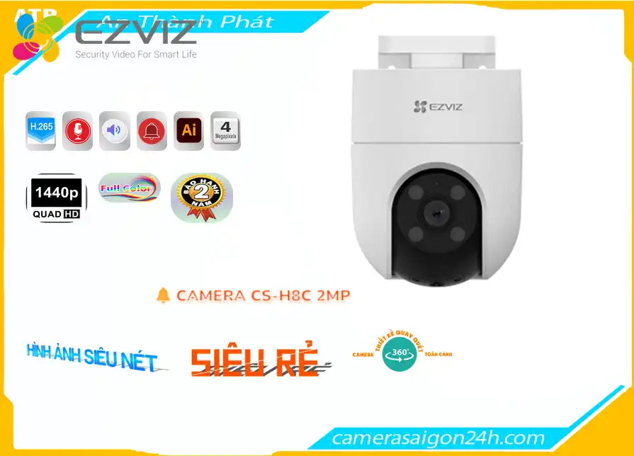 Camera CS-H8C 2MP Thiết kế Đẹp