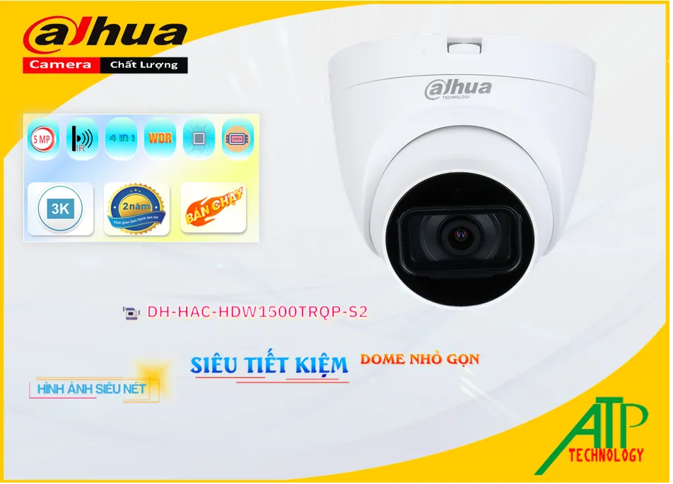 Camera Dahua Sắc Nét DH-HAC-HDW1500TRQP-S2,Giá DH-HAC-HDW1500TRQP-S2,phân phối