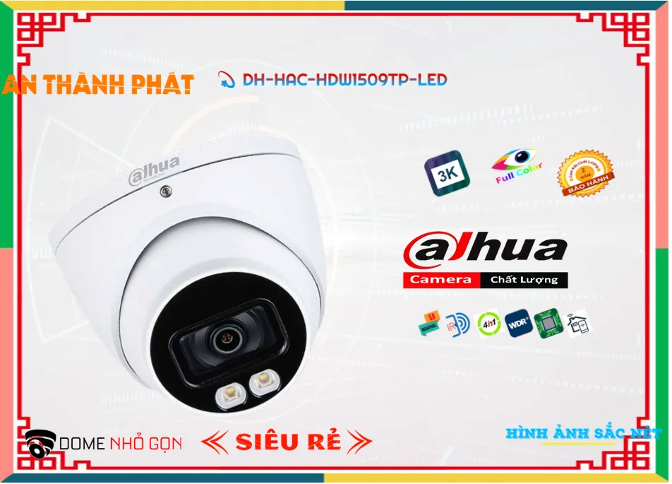 DH-HAC-HDW1509TP-LED Camera Dahua Thiết kế Đẹp,Giá DH-HAC-HDW1509TP-LED,phân phối