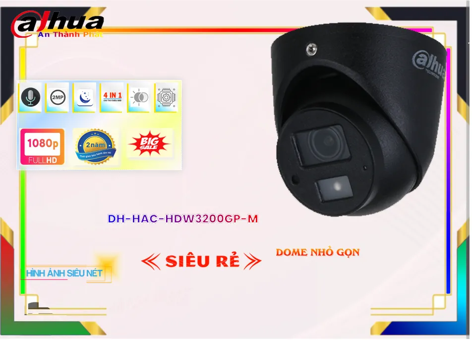 DH-HAC-HDW3200GP-M Camera An Ninh Thiết kế Đẹp