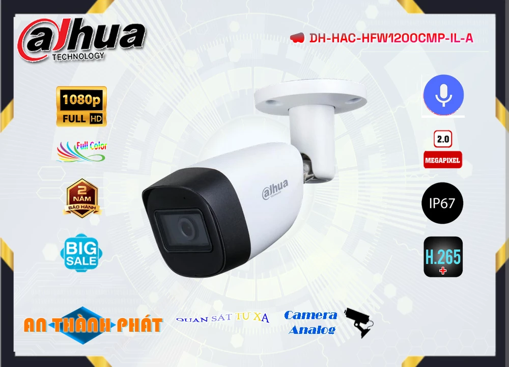 DH-HAC-HFW1200CMP-IL-A Camera An Ninh Giá rẻ ✨
