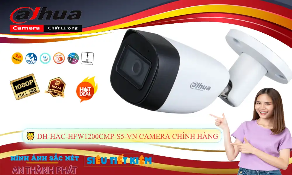 DH-HAC-HFW1200CMP-S5-VN sắc nét Dahua