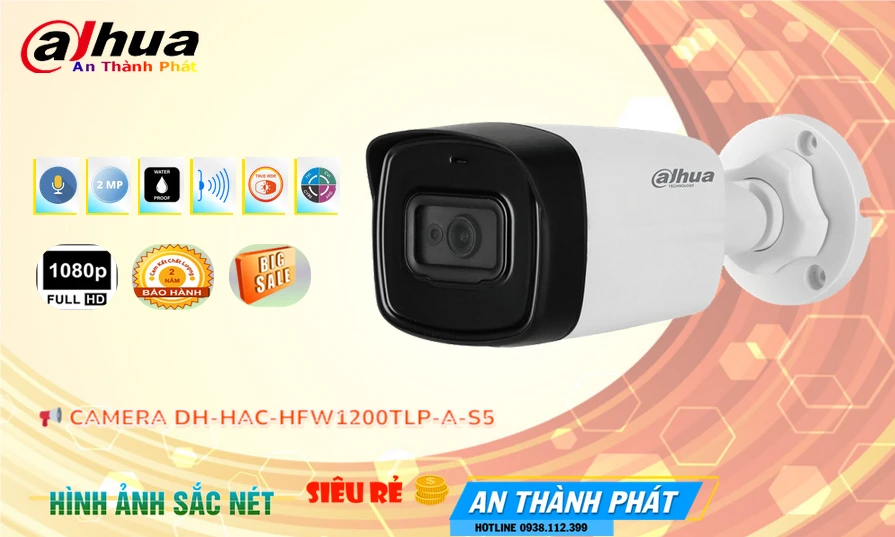 DH-HAC-HFW1200TLP-A-S5 sắc nét Dahua DH-HAC-HFW1200TLP-A-S5 sắc nét Dahua