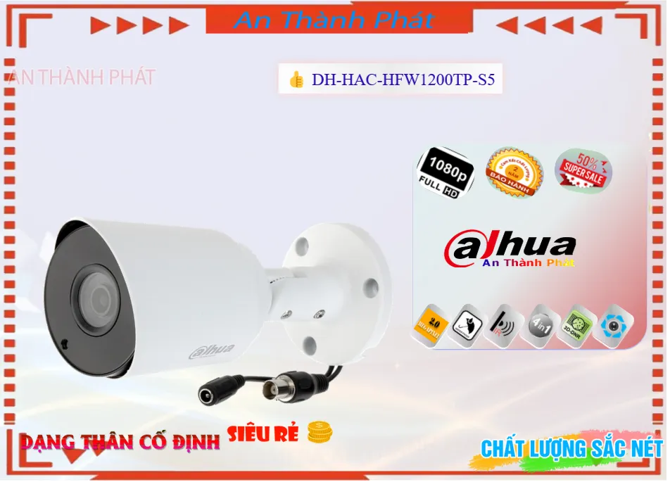 DH-HAC-HFW1200TP-S5 Camera Dahua
