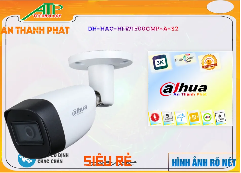 DH-HAC-HFW1500CMP-A-S2 Camera Sắc Nét Dahua ✨,DH-HAC-HFW1500CMP-A-S2 Giá rẻ,DH-HAC-HFW1500CMP-A-S2 Giá Thấp Nhất,Chất