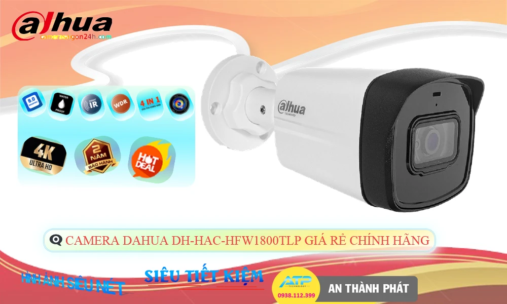 DH-HAC-HFW1800TLP sắc nét Dahua DH-HAC-HFW1800TLP sắc nét Dahua