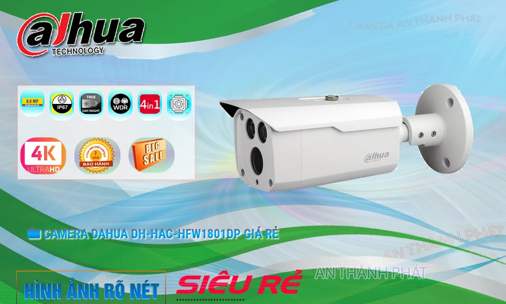 DH-HAC-HFW1801DP sắc nét Dahua