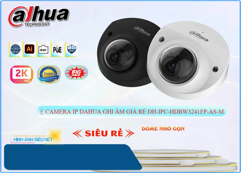 Camera IP Dahua DH-IPC-HDBW3241FP-AS-M,DH-IPC-HDBW3241FP-AS-M Giá rẻ,DH IPC HDBW3241FP AS M,Chất Lượng