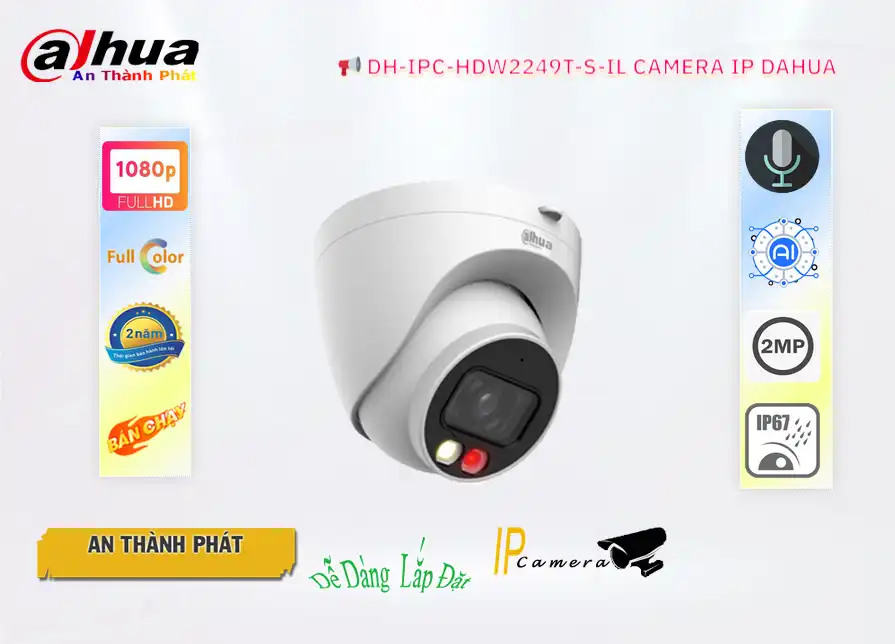 DH-IPC-HDW2249T-S-IL sắc nét Dahua ➠ DH-IPC-HDW2249T-S-IL sắc nét Dahua ➠