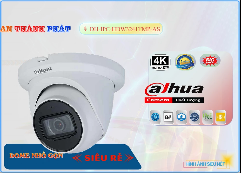 Camera Dahua DH-IPC-HDW3241TMP-AS,Giá DH-IPC-HDW3241TMP-AS,phân phối DH-IPC-HDW3241TMP-AS,DH-IPC-HDW3241TMP-ASBán Giá