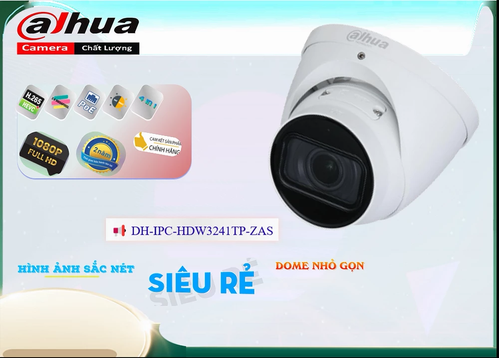 Camera Dahua DH-IPC-HDW3241TP-ZAS,thông số DH-IPC-HDW3241TP-ZAS,DH-IPC-HDW3241TP-ZAS Giá rẻ,DH IPC HDW3241TP ZAS,Chất