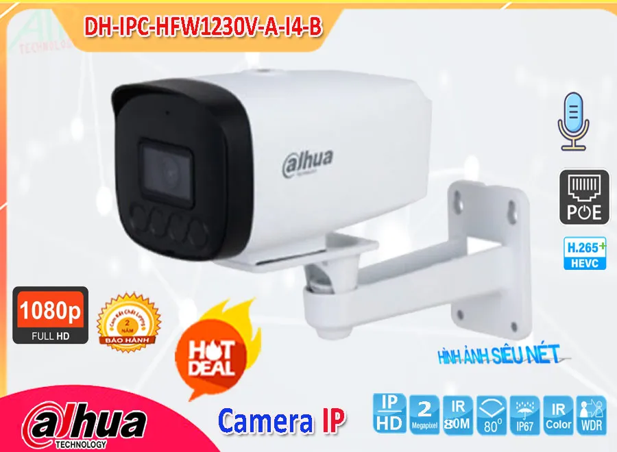 Camera IP Dahua DH-IPC-HFW1230V-A-I4-B,Giá DH-IPC-HFW1230V-A-I4-B,phân phối