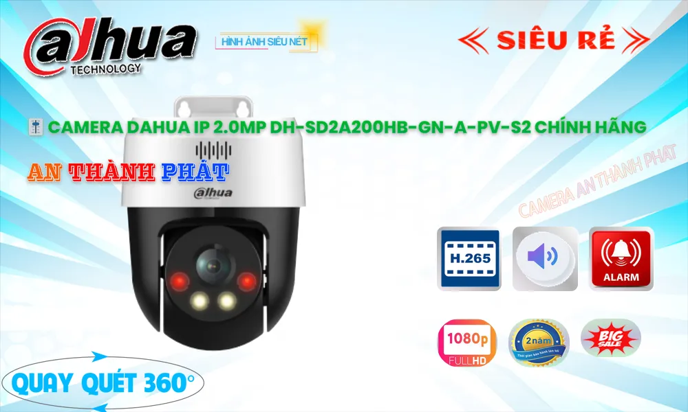Camera DH-SD2A200HB-GN-A-PV-S2  Dahua Mẫu Đẹp