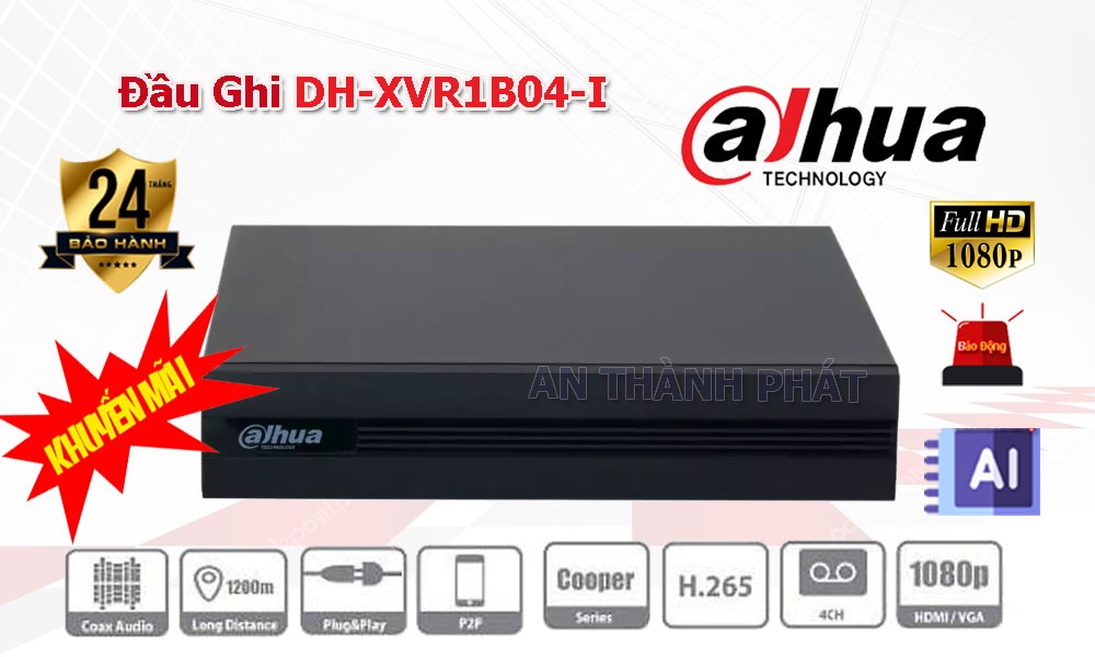 Đầu ghi hình camera dahua dùng cho gói camera kho hàng giá rẻ