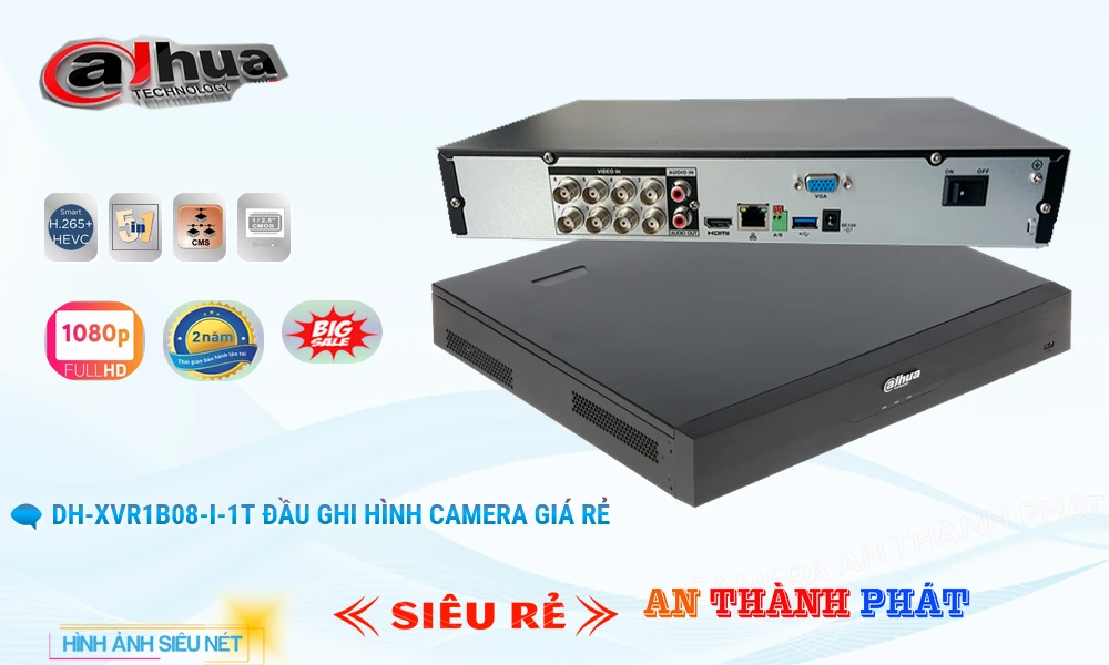 Dahua DH-XVR1B08-I-1T Hình Ảnh Đẹp Dahua DH-XVR1B08-I-1T Hình Ảnh Đẹp
