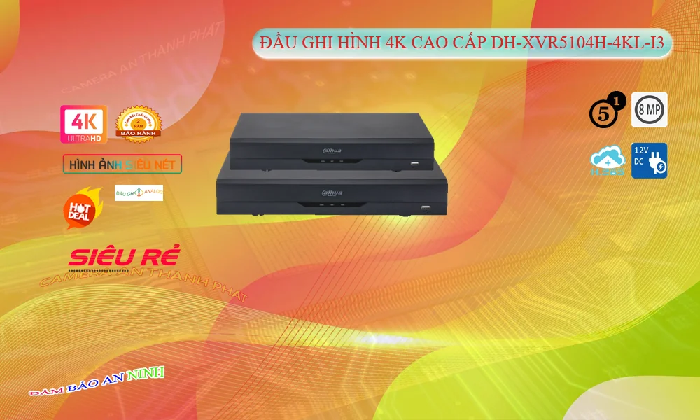 DH-XVR5104H-4KL-I3 Đầu Ghi HÌnh Chất Lượng 4K DH-XVR5104H-4KL-I3 Đầu Ghi HÌnh Chất Lượng 4K