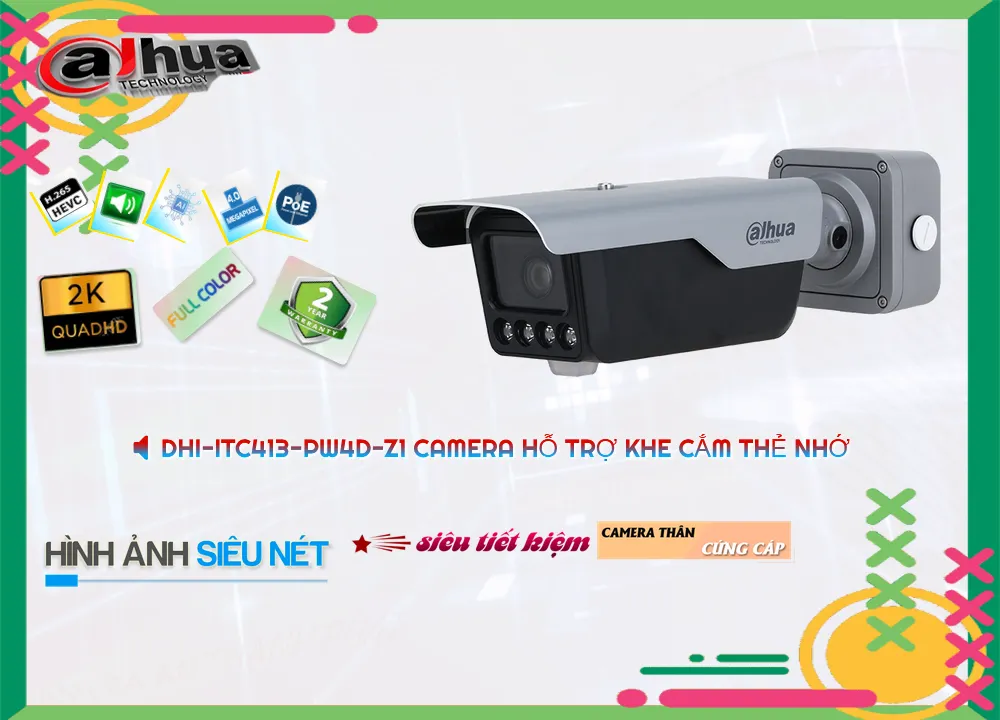DHI ITC413 PW4D Z1,Camera Chụp Biển Số Dahua DHI-ITC413-PW4D-Z1,Chất Lượng DHI-ITC413-PW4D-Z1,Giá