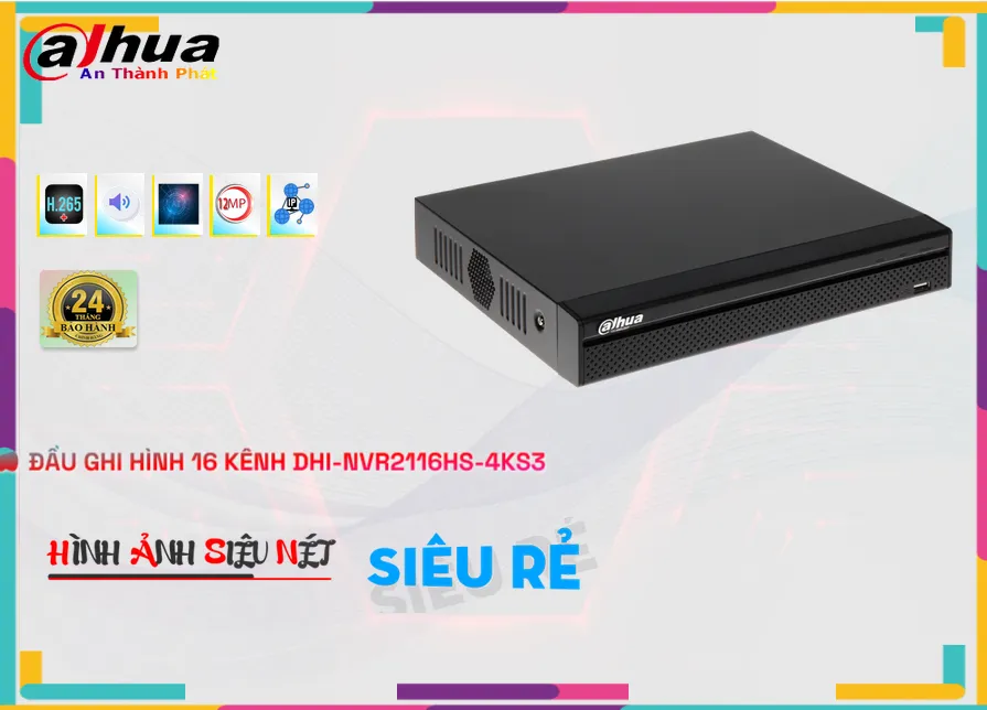 Đầu Thu KTS Dahua DHI-NVR2116HS-4KS3 Giá rẻ