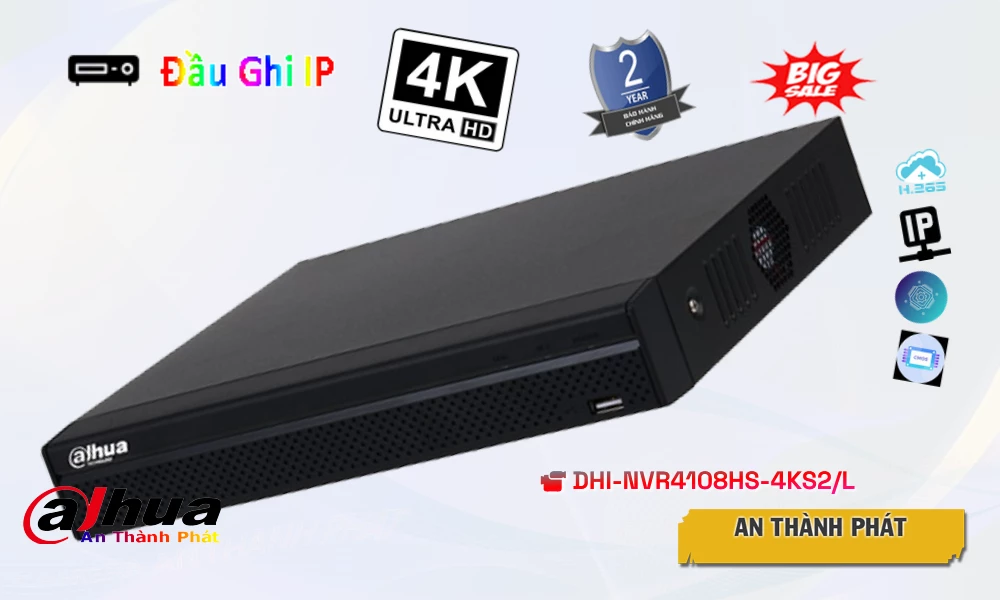 Đầu Ghi Camera DHI-NVR4108HS-4KS2/L  Dahua Giá rẻ