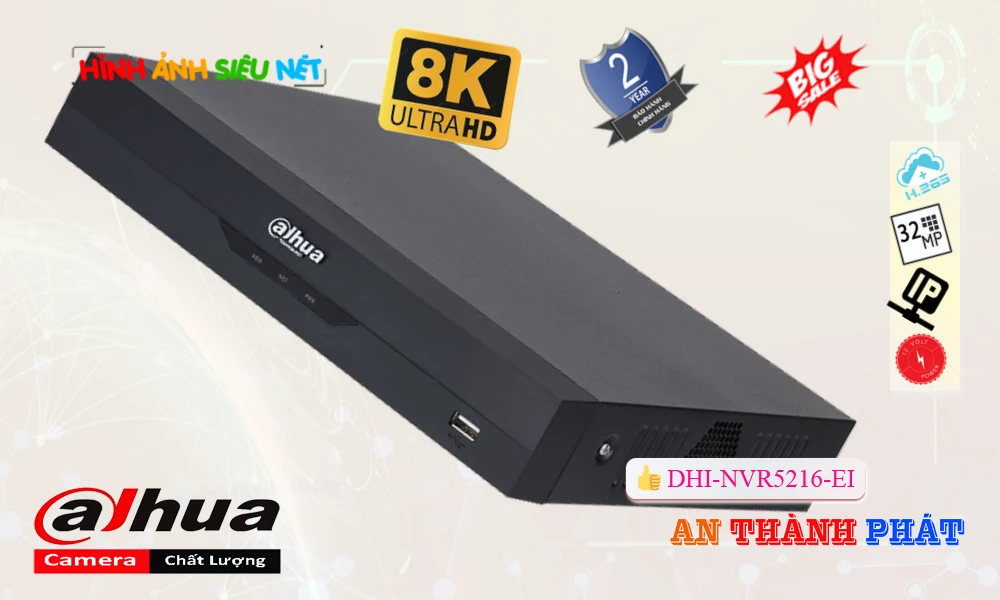 DHI-NVR5216-EI sắc nét Dahua DHI-NVR5216-EI sắc nét Dahua