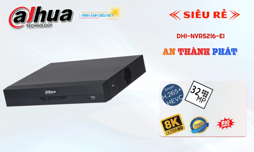 DHI-NVR5216-EI sắc nét Dahua DHI-NVR5216-EI sắc nét Dahua