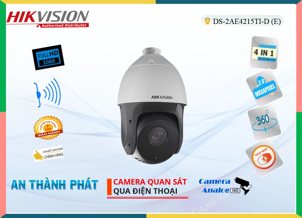 DS 2AE4215TI D(E),Camera Hikvision DS-2AE4215TI-D(E),Chất Lượng DS-2AE4215TI-D(E),Giá Công Nghệ HD