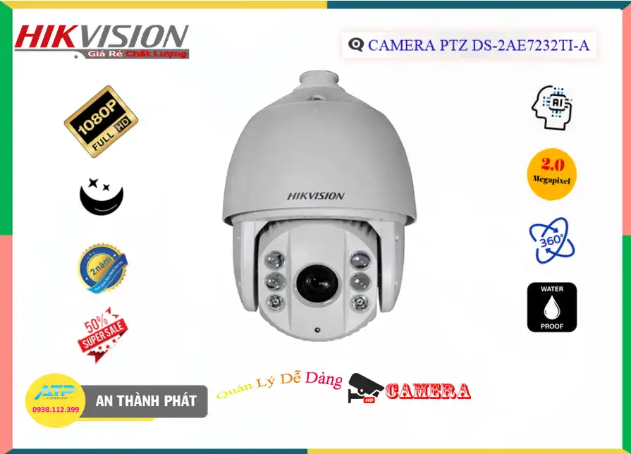 Camera DS-2AE7232TI-A Xoay Zoom,DS-2AE7232TI-A Giá rẻ,DS-2AE7232TI-A Giá Thấp Nhất,Chất Lượng