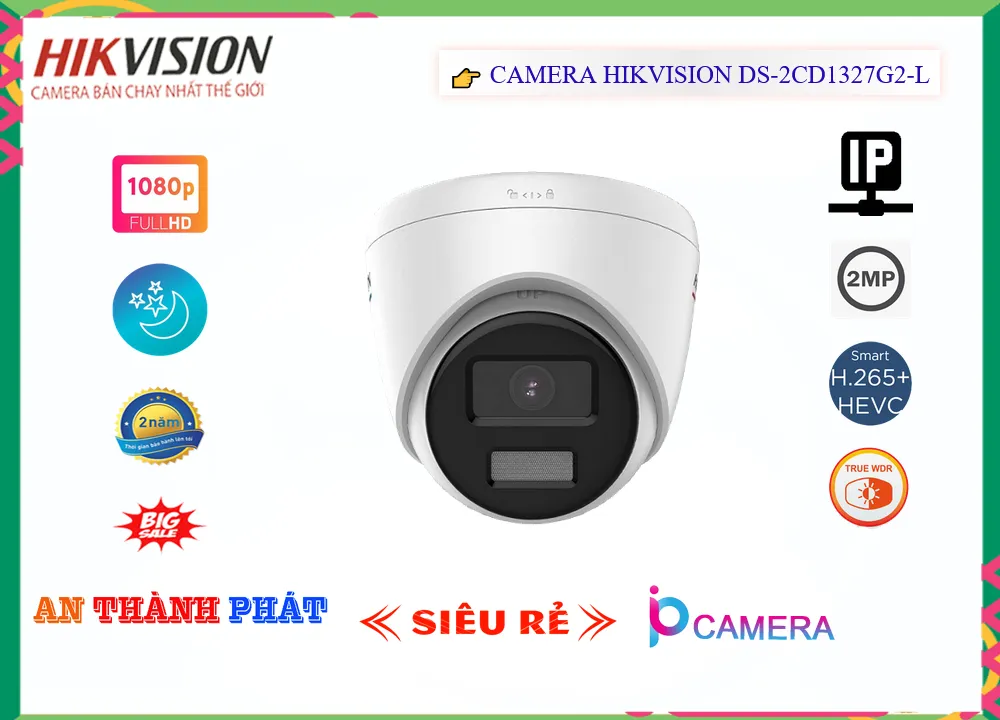 Camera Hikvision DS-2CD1327G2-L,Giá DS-2CD1327G2-L,phân phối DS-2CD1327G2-L,DS-2CD1327G2-LBán Giá Rẻ,DS-2CD1327G2-L Giá