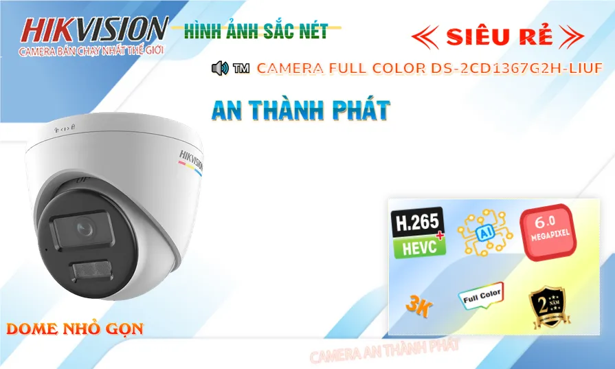 Camera Hikvision DS-2CD1367G2H-LIUF Camera Hikvision DS-2CD1367G2H-LIUF