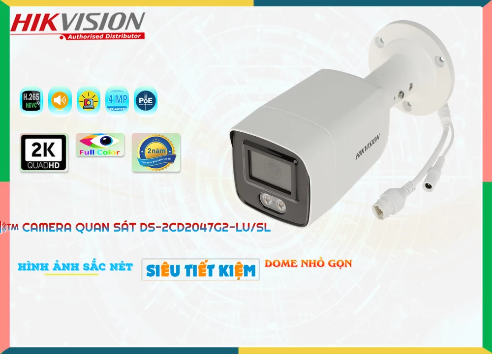 Camera Hikvision DS-2CD2047G2-LU/SL,DS-2CD2047G2-LU/SL Giá Khuyến Mãi,DS-2CD2047G2-LU/SL Giá rẻ,DS-2CD2047G2-LU/SL Công