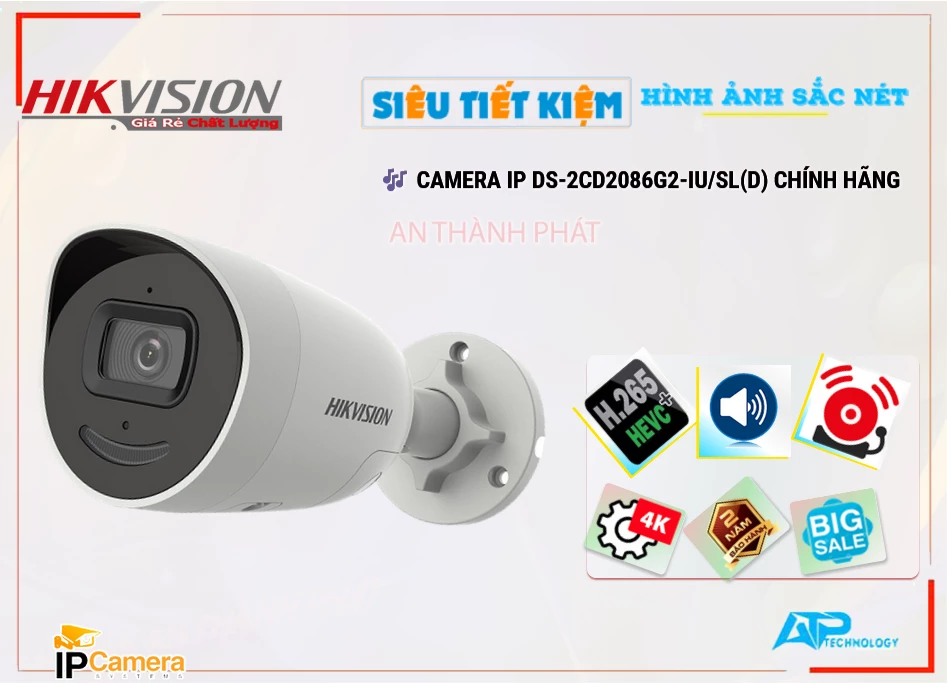 Camera Hikvision DS-2CD2086G2-IU/SL(D),DS 2CD2086G2 IU/SL(D),Giá Bán DS-2CD2086G2-IU/SL(D),DS-2CD2086G2-IU/SL(D) Giá