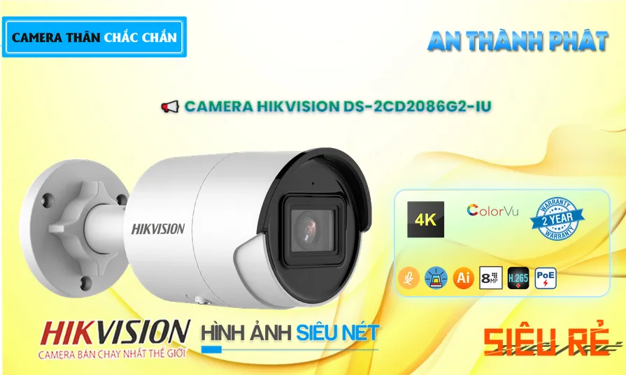 Camera Hikvision DS-2CD2086G2-IU