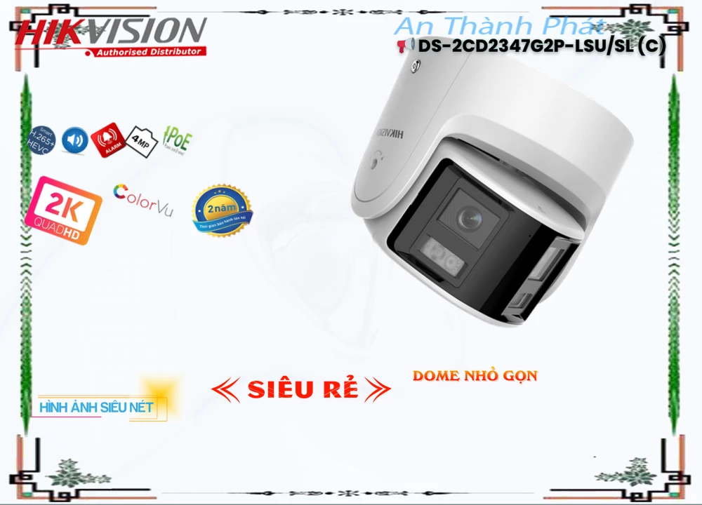 Camera Hikvision DS-2CD2347G2P-LSU/SL(C),DS-2CD2347G2P-LSU/SL(C) Giá rẻ,DS-2CD2347G2P-LSU/SL(C) Giá Thấp Nhất,Chất